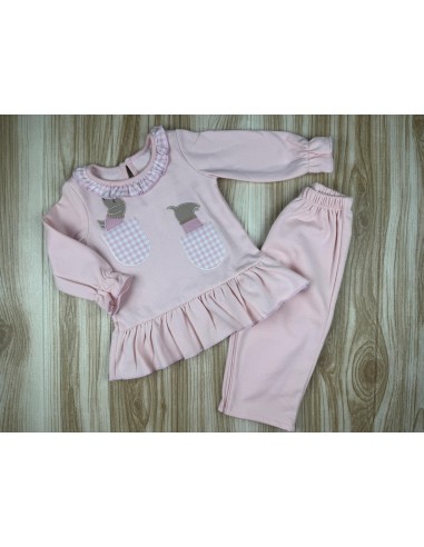 Chandal Niña Perro Rosa