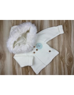 Abrigo Lana Pelos 26A5603 Crudo (Pelo Desmontable)