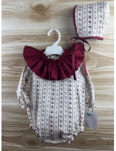 Pelele Cuello Burdeos 27229