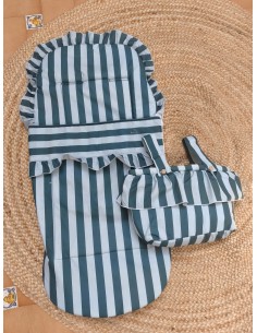 Saco + Bolso Rayas Verde