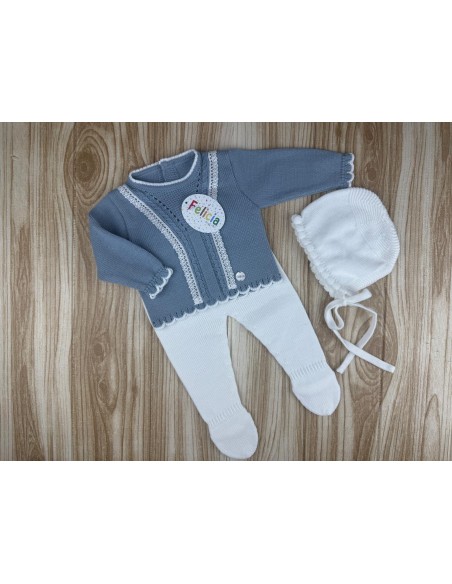 Conjunto Lana AF9905 Azul Empolvado