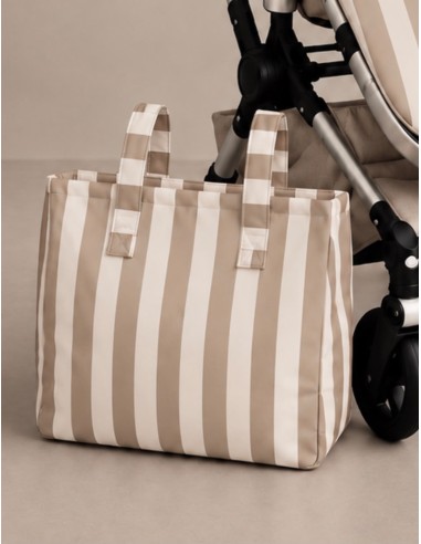 Bolso Carro Rayas Beige