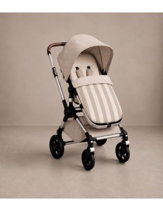 Saco Carro Rayas Beige