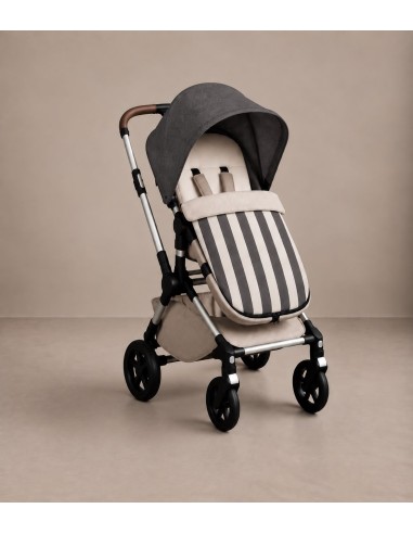 Saco Carro Rayas Gris