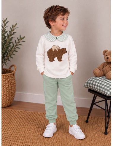 Chándal Niño Oso Verde