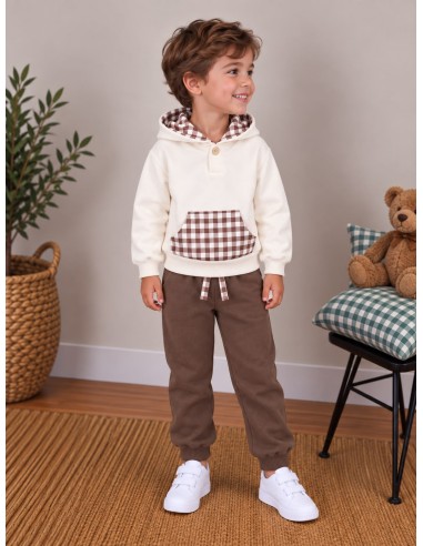 Chándal Niño Chocolate Vichy 11024