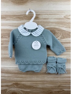 Conjunto Lana 3 Piezas "Familia Oliva" 26354 Verde 2