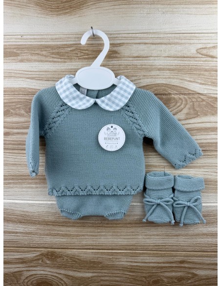 Conjunto Lana 3 Piezas "Familia Oliva" 26354 Verde