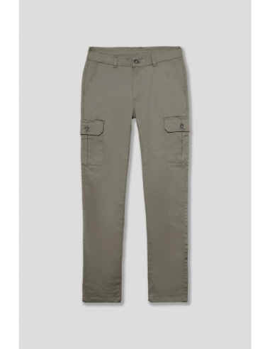 Pantalon Chino Cargo 95061 Gris Oscuro