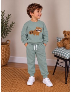 Chandal Niño Verde Empolvado