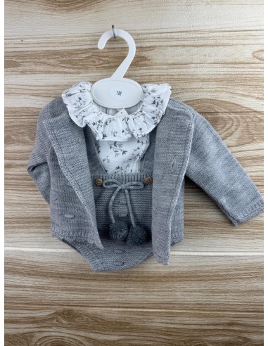 Conjunto Lana 3 Piezas Gris