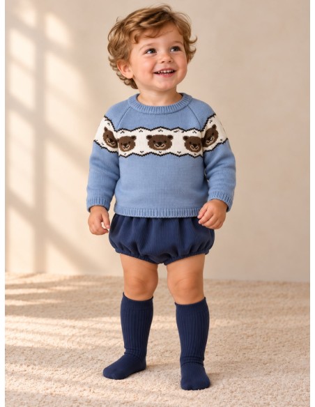Conjunto Lana 26C2108 Azul