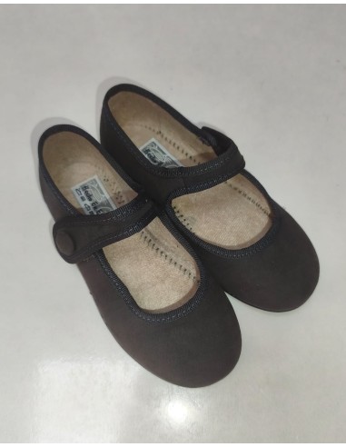 Zapato 855/Boton Suede Carbon