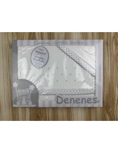 Sabana Franela Denenes Minicuna F18803 Fondo Blanco 2