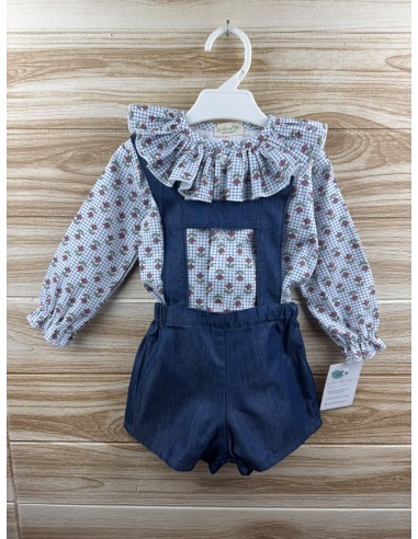 Peto Denim + Camisa Cuello 27245