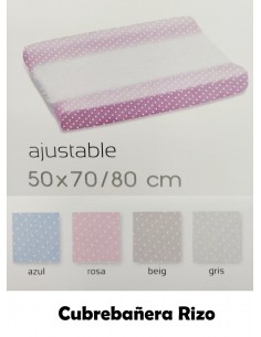 Cubrebañera Rizo Modelo Topitos