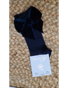 Calcetin Algodon Lazo Terciopelo 57600 Marino