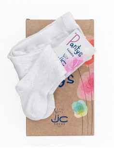 Leotardo Calado Hilo 42100 Blanco