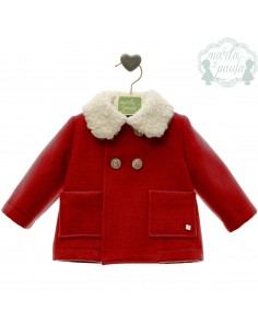 Abrigo Bebe Niño Marta Y Paula Art.4006 Rojo
