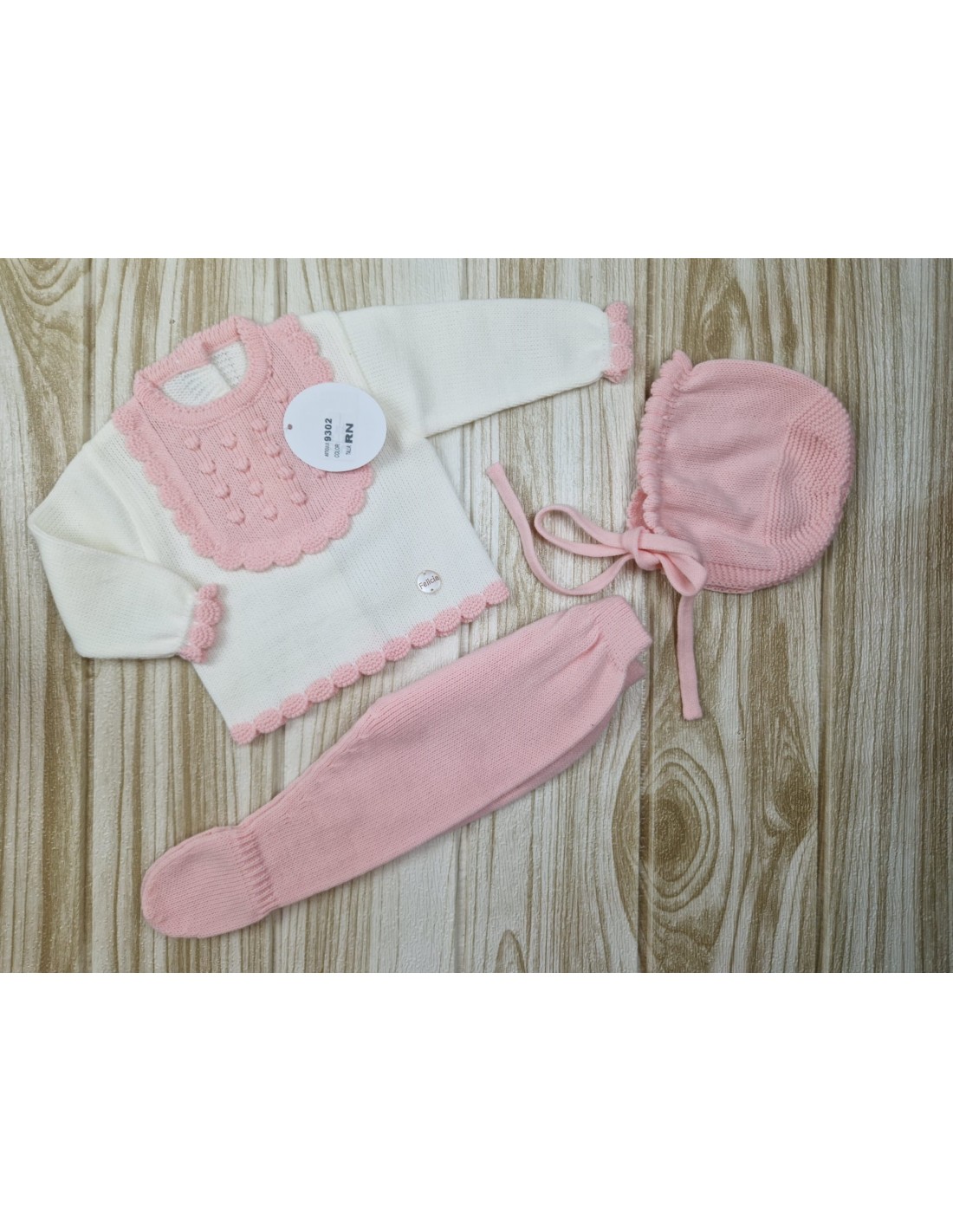 Conjunto Lana AF9302 Crudo Rosa Palo