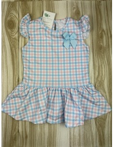 Vestido Vichy Rosa Celeste 152